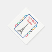 2024 Sommerwetterwoche Party Rings Serviette (Ecke)