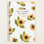 2024 Sonnenblumen Grüne Woche Monatlich nicht gepl Planer (Vorderseite)