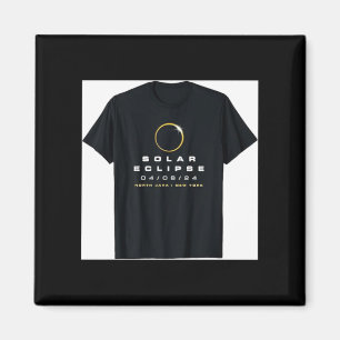 2024 Sonnenfinsternis North Java New York Magnet