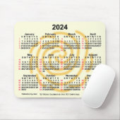 2024 Sonnentage 52 Wochen ISO Kalender von Janz Mousepad (Mit Mouse)