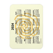 2024 Sonnentage Kalender von Janz 4x3 Magnet (Vertikal)