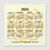2024 Sonnentage Kalender von Janz 5x5 Magnet (Vorderseite)