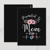 2024 Sonntag mit floraler Mutter Postkarte (Vorne/Hinten)