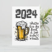 2024 Sponsored by Beer & Low erwartet Einladung (Stehend Vorderseite)