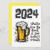 2024 Sponsored by Beer & Low erwartet Einladung (Vorne/Hinten)