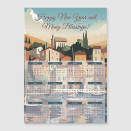 2024 Städtekalender an der Küste Magnetkarte