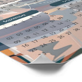 2024 Städtekalender an der Küste Poster (Ecke)