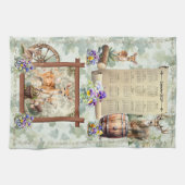 2024 Stiefmütterchen für das Handtuch, das Hirsche Geschirrtuch (Horizontal)