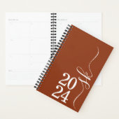 2024 Terracotta Monogram Personal Weekly Planner Planer (Anzeige)