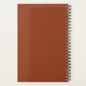 2024 Terracotta Monogram Personal Weekly Planner Planer (Rückseite)