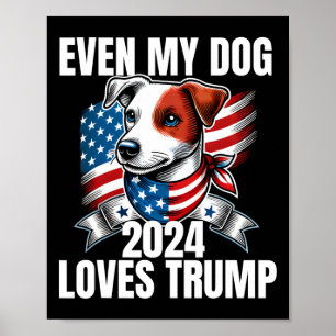 2024 Terrier Dog Usa Flag sogar meine Hunde Lieben Poster