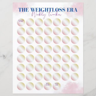 2024 The Weight Loss Era Tracker - 52 Week Tracker