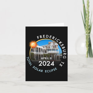 2024 Total Solar Eclipse Totality Fredericksburg T Karte