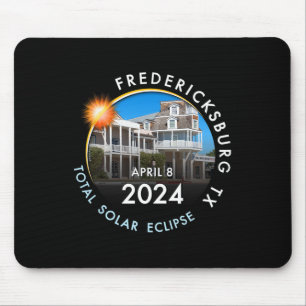 2024 Total Solar Eclipse Totality Fredericksburg T Mousepad