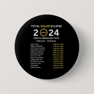 2024 Totale Sonnenfinsternis 8. April Pfad der Fin Button