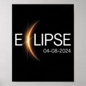 2024 Totalität Eclipse Solar 2024 Poster (Vorne)