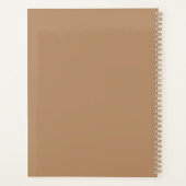 2024 Trendy Modern Brown Weekly Dated Planer (Rückseite)