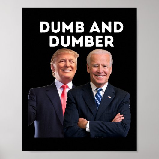 2024 Trump 2024 Wahldum und dumme Politik Poster (Vorne)