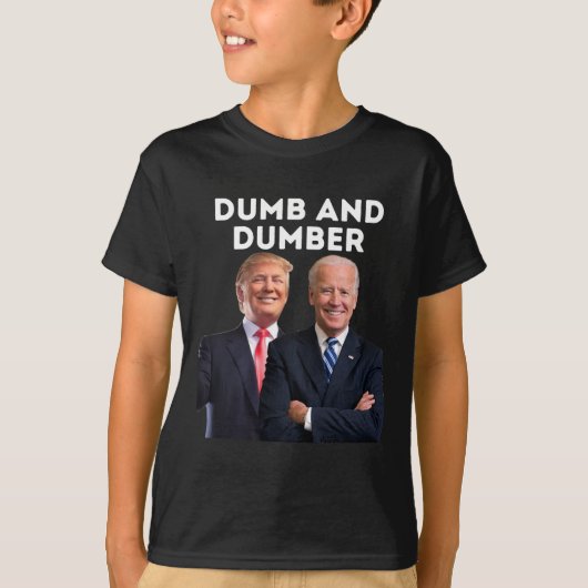 2024 Trump 2024 Wahldum und dumme Politik T-Shirt (Vorderseite)