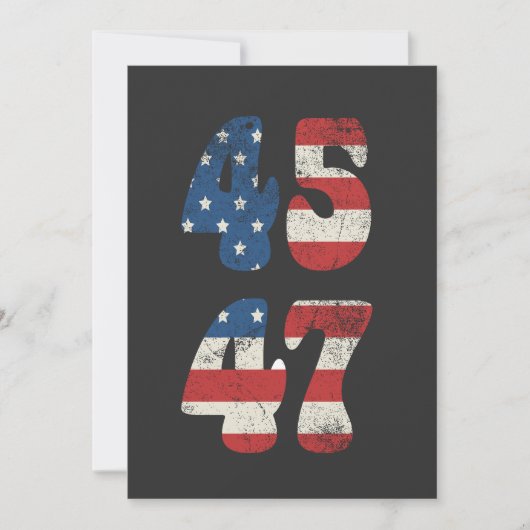 2024 Trump Amerika wieder zum Patriotischen Amerik Einladung (Vorderseite)