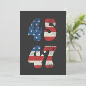 2024 Trump Amerika wieder zum Patriotischen Amerik Einladung (Stehend Vorderseite)