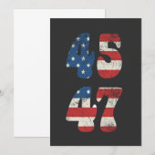 2024 Trump Amerika wieder zum Patriotischen Amerik Einladung (Vorne/Hinten)