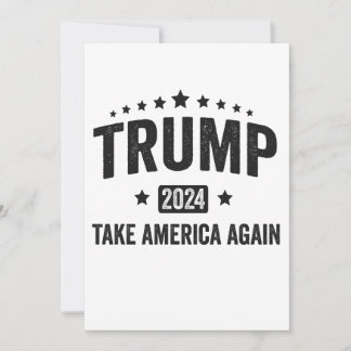 2024 Trump Amerika wieder zum Patriotischen Amerik Einladung