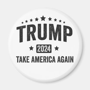 2024 Trump Amerika wieder zum Patriotischen Amerik Magnet