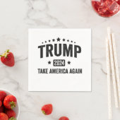 2024 Trump Amerika wieder zum Patriotischen Amerik Serviette (Beispiel)