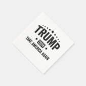 2024 Trump Amerika wieder zum Patriotischen Amerik Serviette (Ecke)