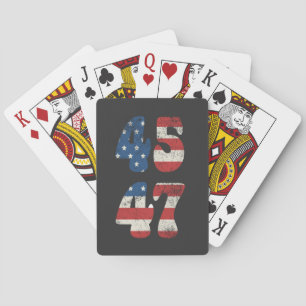 2024 Trump Amerika wieder zum Patriotischen Amerik Spielkarten
