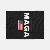 2024 Trump Anhänger Präsidentschaftswahlen US-amer Fleecedecke (Vorderseite (Horizontal))