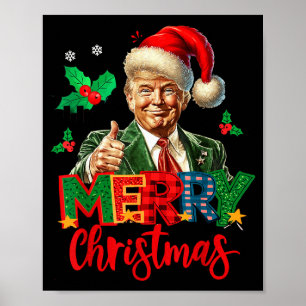 2024 Trump Gewinner Wahl Frohe Weihnachten Lustig Poster