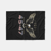 2024: Trump gewinnt an der Front der Fahne "Back W Fleecedecke (Vorderseite (Horizontal))