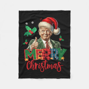 2024 Trump gewinnt Wahl Frohe Weihnachten Funny T Fleecedecke