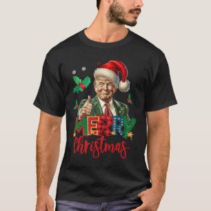 2024 Trump gewinnt Wahl Frohe Weihnachten Funny T T-Shirt