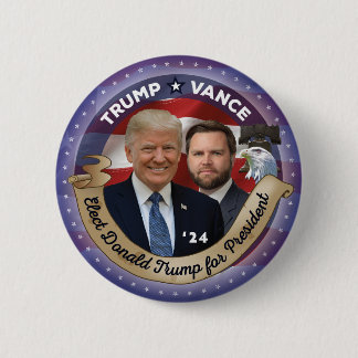 2024 Trump und Vance wählen Button