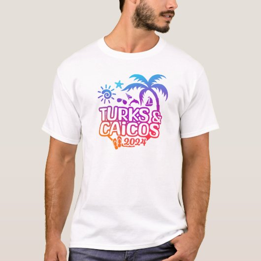 2024 Turks- und Caicos-Urlaub oder Trip-T - Shirt (Vorderseite)