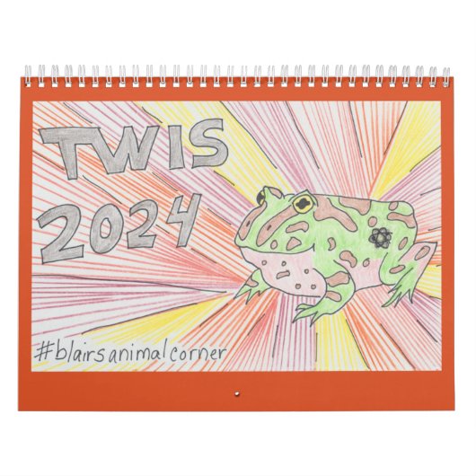 2024 TWIS #blairsanimalcorner Calendar Kalender (Titelbild)