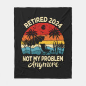 2024 übermüdet Nicht mein Problem noch lustiger Fleecedecke (Vorderseite)