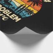 2024 übermüdet Nicht mein Problem noch lustiger Geschenkpapier (Ecke)