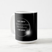 2024 und 2017 verdoppelt kaffeetasse (Vorderseite Links)