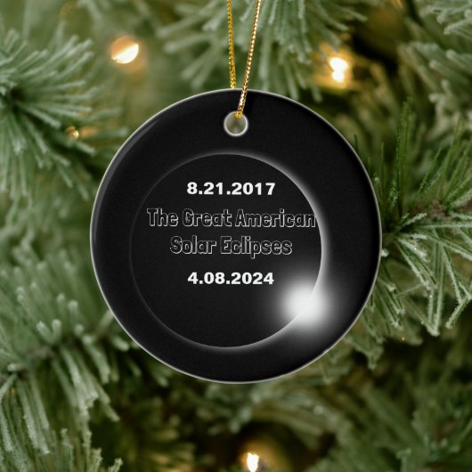 2024 und 2017 verdoppelt keramik ornament (Baum)