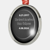 2024 und 2017 verdoppelt ornament aus metall (Links)