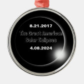 2024 und 2017 verdoppelt ornament aus metall (Vorne)