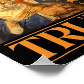 2024 und Cat Western Cowboy Patriotic 4. Juli Poster (Ecke)