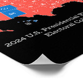 2024 Uni der Ergebnisse der Präsidentschaftswahlen Poster (Ecke)