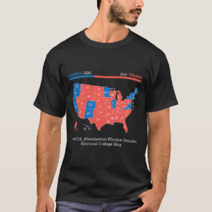 2024 Uni der Ergebnisse der Präsidentschaftswahlen T-Shirt