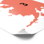 2024 Uni der US-Wahlkarte Fotodruck (Ecke)