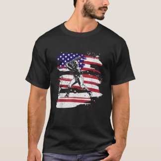2024 US Cricket Jersey America Flag Lover Cricket T-Shirt